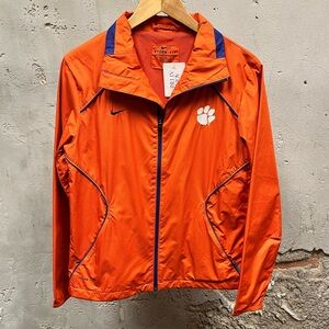 Nike Storm-Fit Clemson Tigers CU Full Zip Rain Jacket Small S 4/6 Collegiate